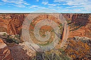 Spider Rock at Canyon de Chelly in Arizona