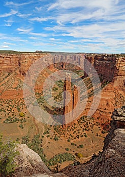 Spider Rock at Canyon de Chelly in Arizona vertical