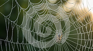 A natural environment capturing the delicate artistry of the spider