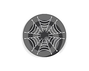 spider technology logo vector icon illustration