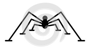 Spider vector ison isolated