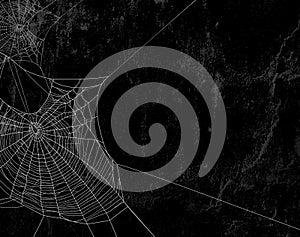 Spider web black background