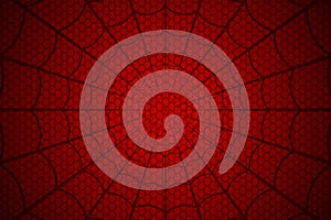 Spider web. Cobweb on Red background. Vector illustration