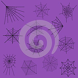 Spider web element set