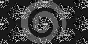 Spider Web Halloween Trap. Cobweb Seamless Pattern