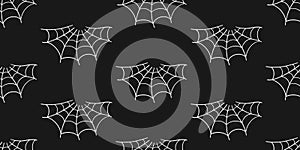 Spider Web Halloween Trap. Cobweb Seamless Pattern