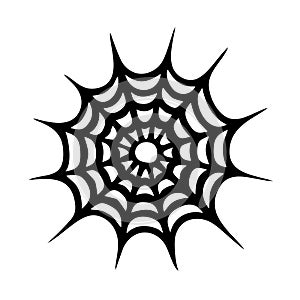 Spider web icon. Cobweb icon isolated on white background. Vector illustration