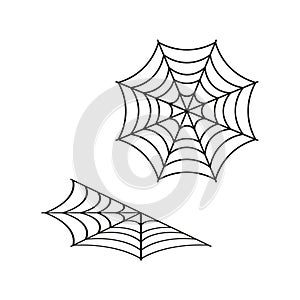 Spider web icon. Vector illustration. EPS 10.