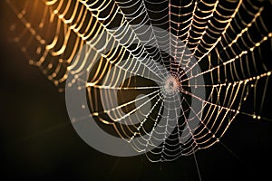 a spider web illustrating interconnectivity photo
