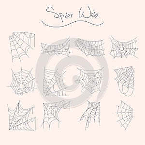 Spider Web Illustration Collection