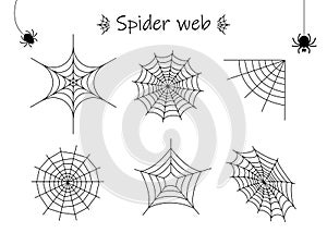 Spider web material set