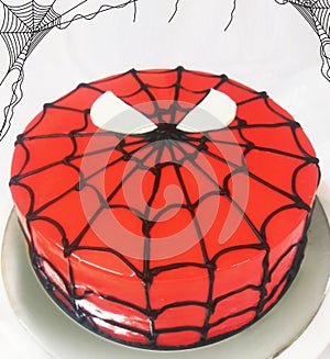 Spiderman cake