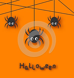 Spiders and Cobweb for Halloween