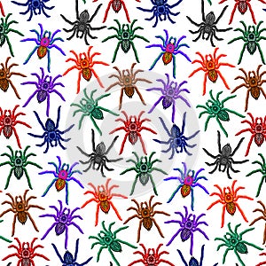 Spiders Pattern Colorful Tarantulas photo