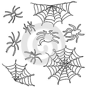 Spiders and spider webs