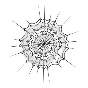 Spiderweb halloween design isolated on white background