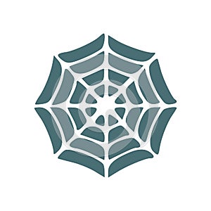 Spiderweb icon, cobweb vector illustration on white background flat style