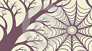 Spiderweb Pattern, Intricate Network, Nature's Design, vector design Generative AI