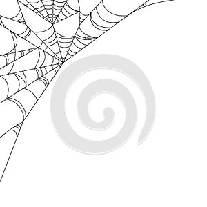 Spiderweb vector illustration set