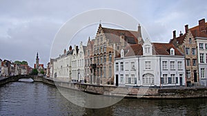 Spiegelrei in Bruges in Belgium