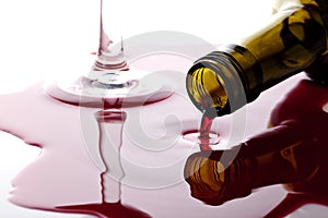 Spiiled wine photo