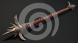 Spiked Sword: Realistic And Detailed Fantasy Weapon For Dungeon Adventures