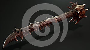 Spiked Sword: A Realistic Dracopunk Weapon For Dungeon Fantasy photo