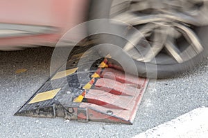 Spikes barrier are frequently used to enforce a directional flow in a single traffic lane barrier