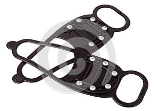 Spikes for ice isolated on white