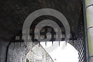 Spikes of Stirling Castle portcullis - Scotland