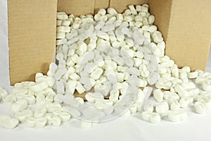 Spilled Box of Packing Peanuts