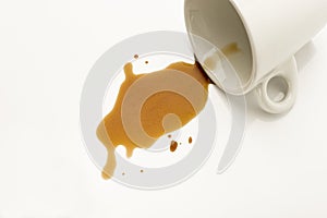 Spilled coffee