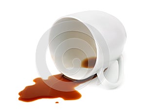 Spilled coffee