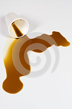 Spilled coffee