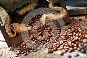 Spilled Coffee Beans