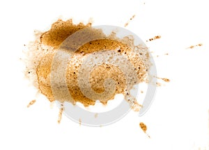 Spilled coffee stain photo