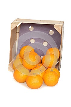 Spilled mandarin oranges