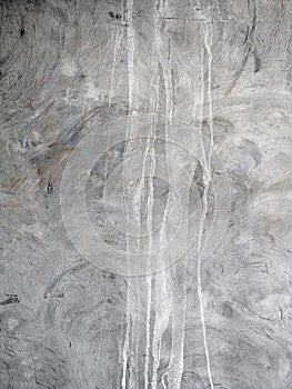 A Spilled Paint Stained Stucco Wall.