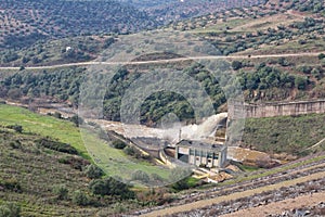 Spillway of the dam of the Yeguas