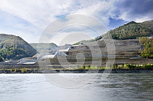 Spillway of the Sayanoâ€“Shushenskaya hydro power plant