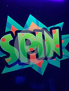 Spin blacklight neon fun glow-in-the-dark
