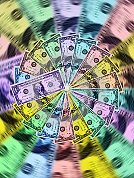 Spin of colored dollars