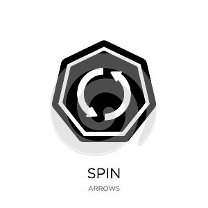 spin icon in trendy design style. spin icon isolated on white background. spin vector icon simple and modern flat symbol for web photo