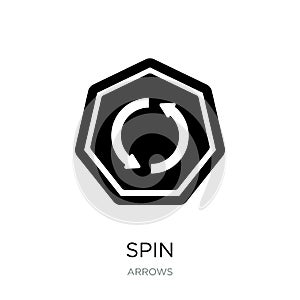 spin icon in trendy design style. spin icon isolated on white background. spin vector icon simple and modern flat symbol for web