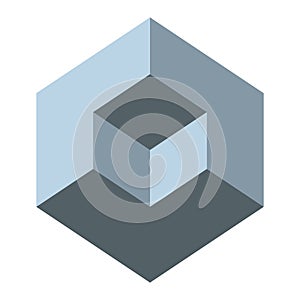 Visual deception - modern optical illusion. Funny and impossible shapes riddle.