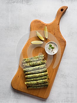 Spinach Adai - Indian green pancakes. Ramadan food