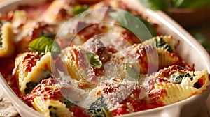 Spinach And Cheese Stuffed Shells