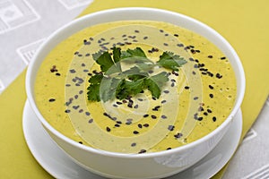 Spinach cream soup