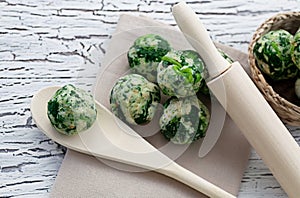 Spinach dumplings