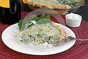 Spinach and feta cheese pie